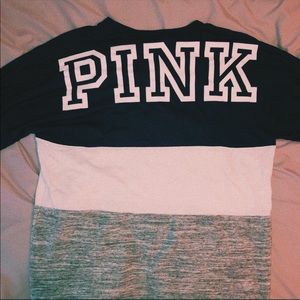 VS PINK color block long sleeve